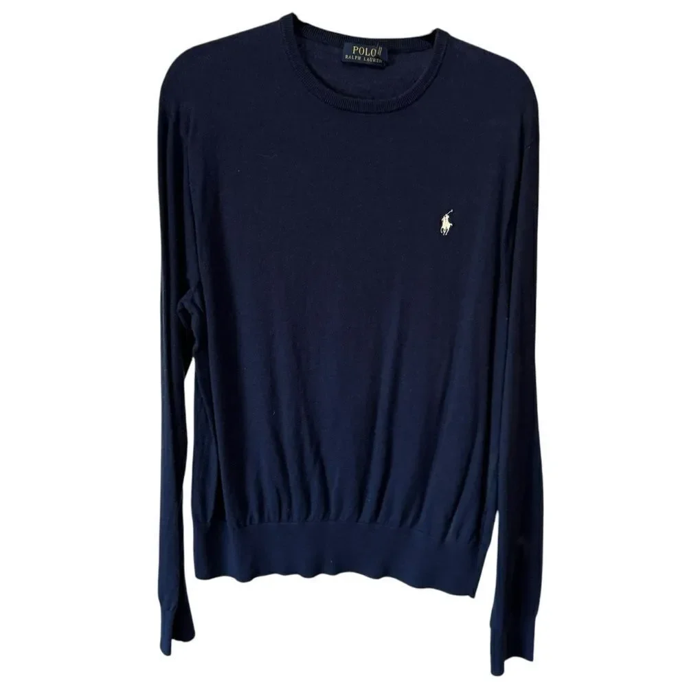 Revolve POLO Ralph Lauren Cashmere Cotton Blend Crewneck Pullover Sweater